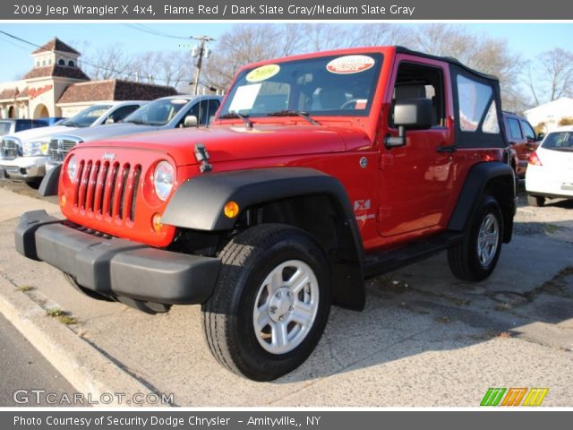 2009 Jeep Wrangler X 4x4 in Flame Red