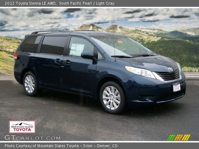 2012 Toyota Sienna LE AWD in South Pacific Pearl