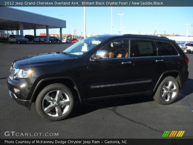2012 Jeep Grand Cherokee Overland 4x4 in Brilliant Black Crystal Pearl