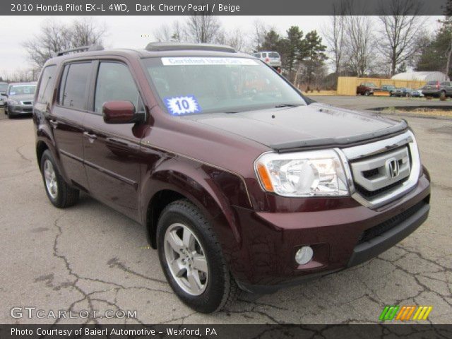 2010 Honda Pilot EX-L 4WD in Dark Cherry Pearl
