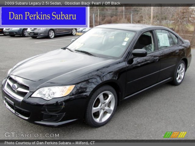2009 Subaru Legacy 2.5i Sedan in Obsidian Black Pearl