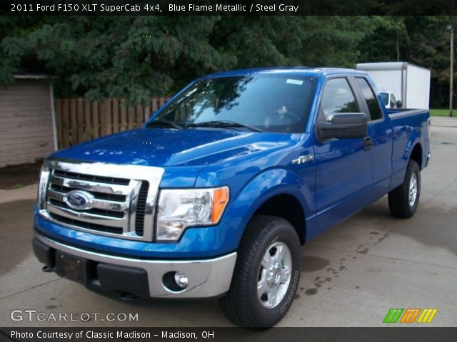 2011 Ford F150 XLT SuperCab 4x4 in Blue Flame Metallic