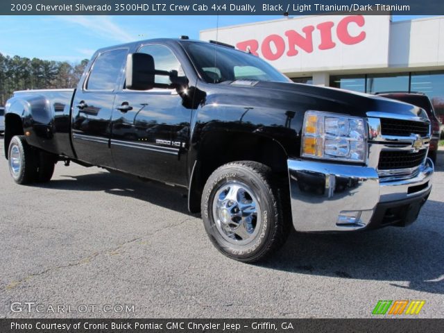 2009 Chevrolet Silverado 3500HD LTZ Crew Cab 4x4 Dually in Black