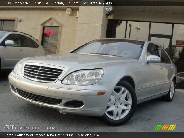 2003 Mercedes-Benz S 500 Sedan in Brilliant Silver Metallic