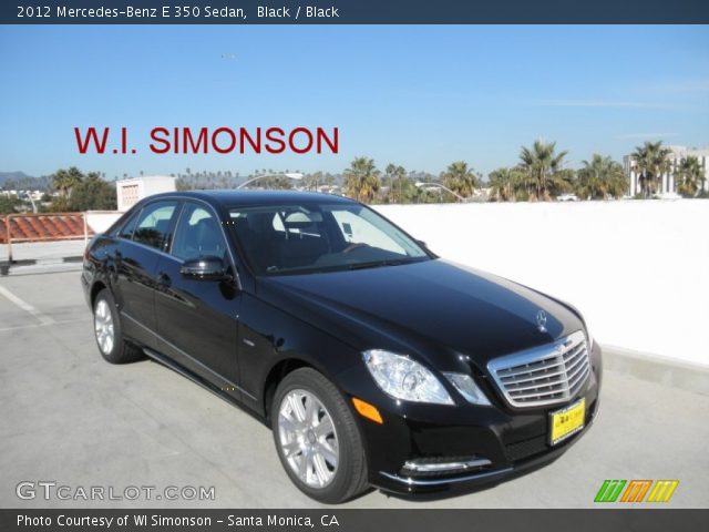2012 Mercedes-Benz E 350 Sedan in Black