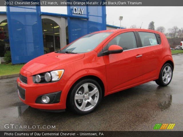 2012 Chevrolet Sonic LTZ Hatch in Inferno Orange Metallic