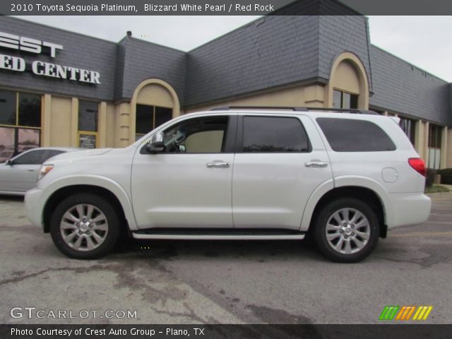 2010 Toyota Sequoia Platinum in Blizzard White Pearl