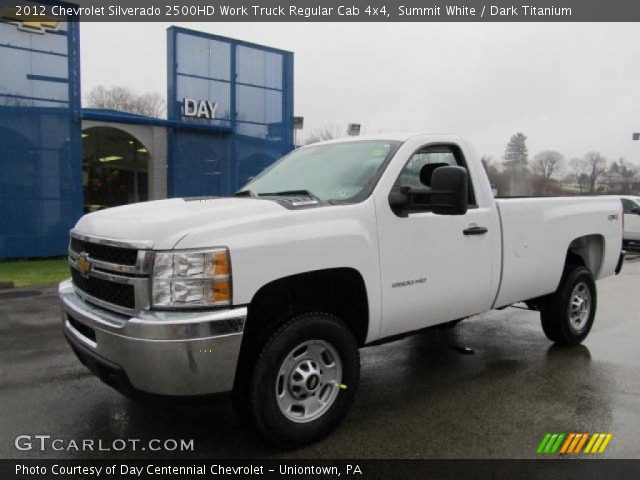 2012 Chevrolet Silverado 2500HD Work Truck Regular Cab 4x4 in Summit White