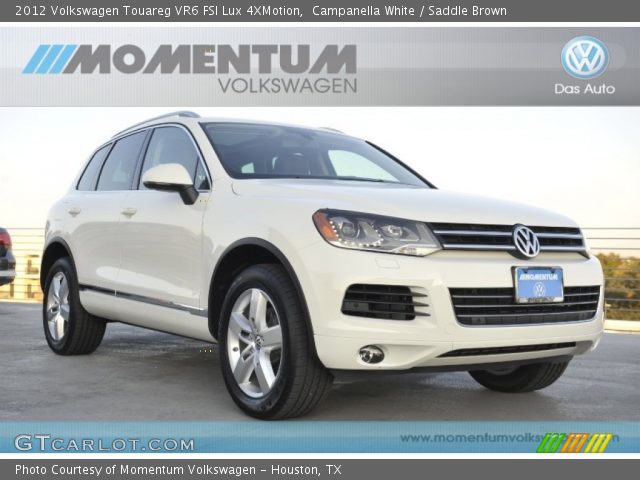 2012 Volkswagen Touareg VR6 FSI Lux 4XMotion in Campanella White