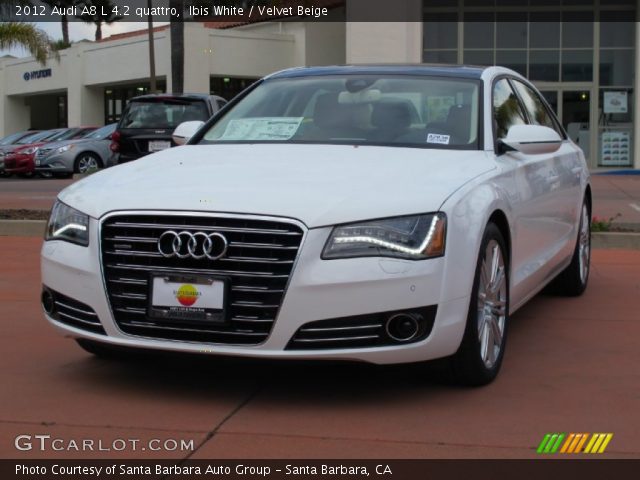2012 Audi A8 L 4.2 quattro in Ibis White