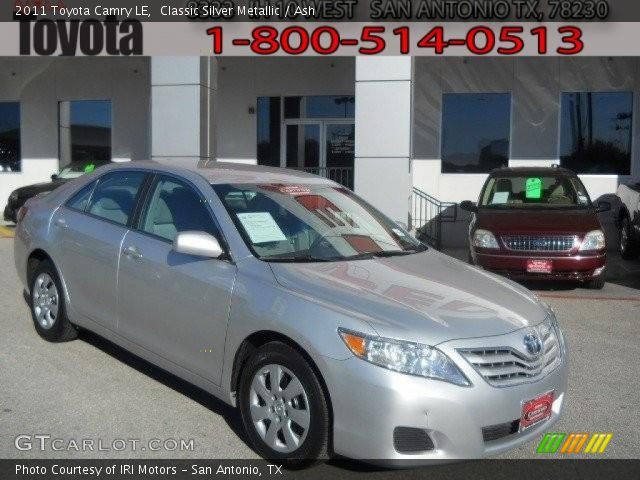 2011 Toyota Camry LE in Classic Silver Metallic