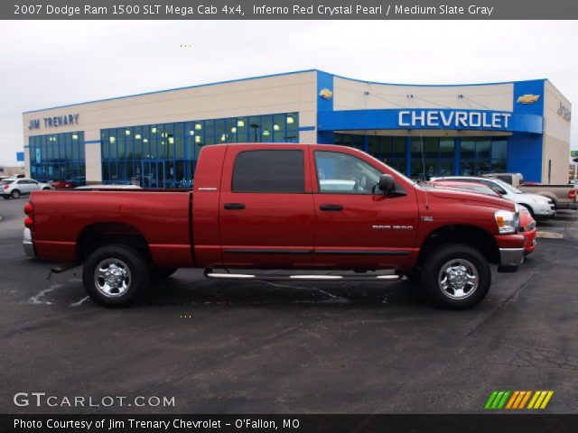 2007 Dodge Ram 1500 SLT Mega Cab 4x4 in Inferno Red Crystal Pearl
