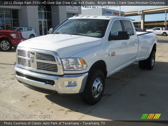 2012 Dodge Ram 3500 HD Lone Star Crew Cab 4x4 Dually in Bright White