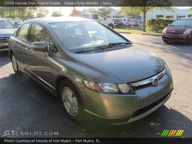 2008 Honda Civic Hybrid Sedan in Galaxy Gray Metallic