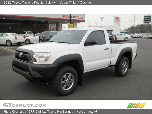 2012 Toyota Tacoma Regular Cab 4x4 in Super White