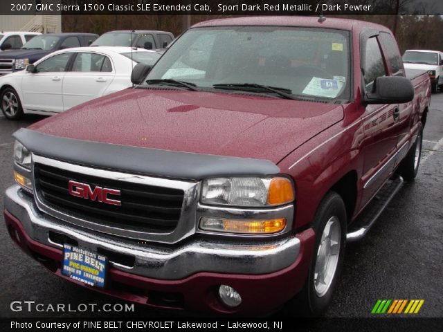 2007 GMC Sierra 1500 Classic SLE Extended Cab in Sport Dark Red Metallic