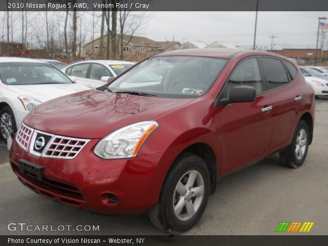 2010 Nissan Rogue S AWD in Venom Red