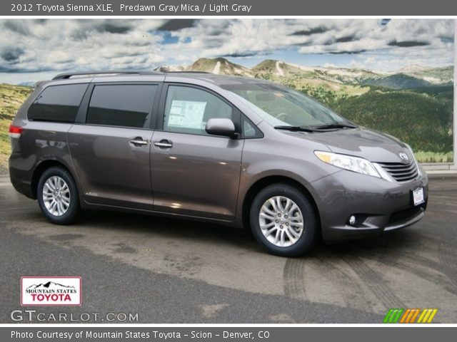 2012 Toyota Sienna XLE in Predawn Gray Mica