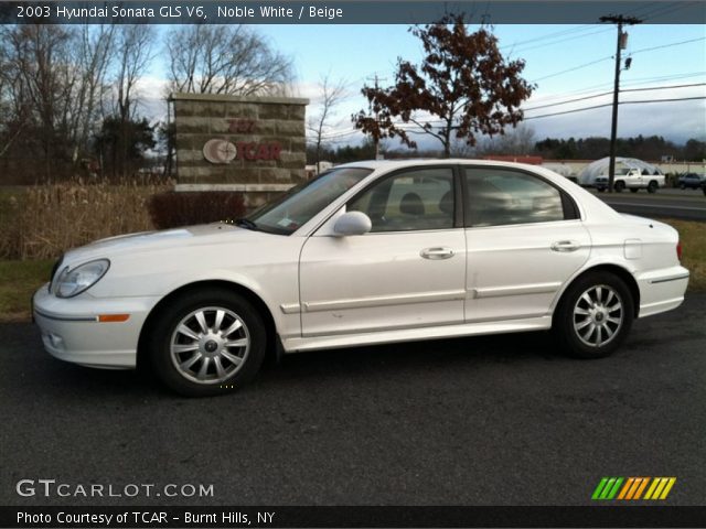 2003 Hyundai Sonata GLS V6 in Noble White