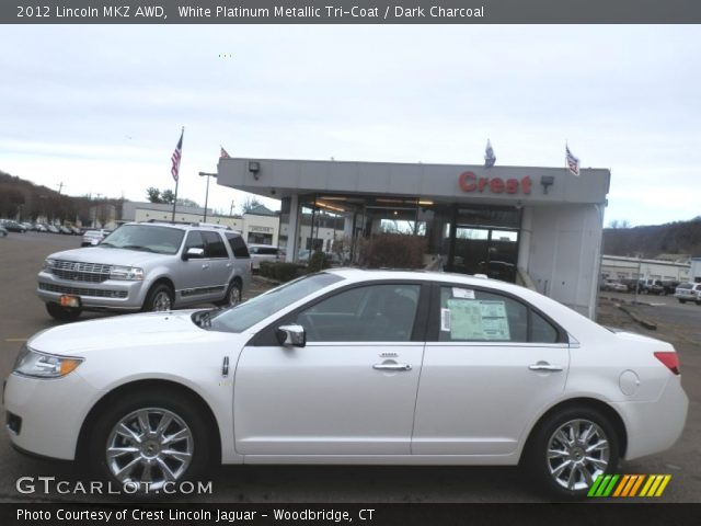 2012 Lincoln MKZ AWD in White Platinum Metallic Tri-Coat