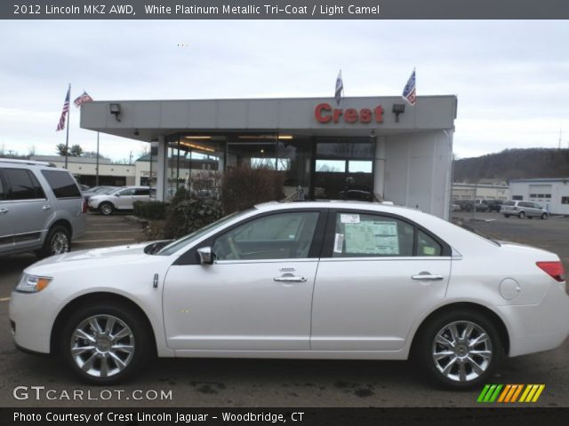2012 Lincoln MKZ AWD in White Platinum Metallic Tri-Coat