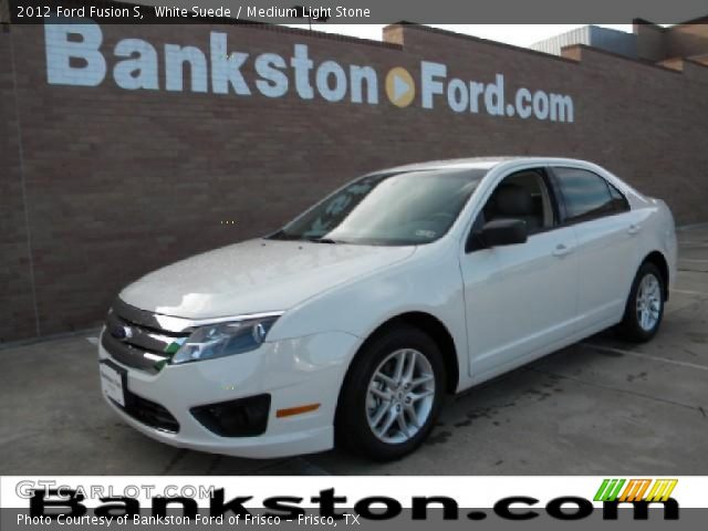 2012 Ford Fusion S in White Suede