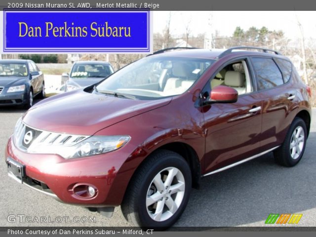 2009 Nissan Murano SL AWD in Merlot Metallic