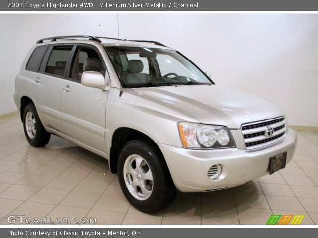 2003 Toyota Highlander 4WD in Millenium Silver Metallic