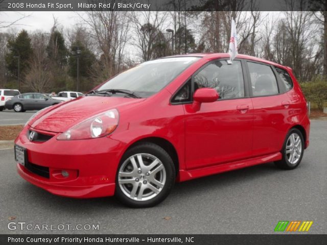 2008 Honda Fit Sport in Milano Red
