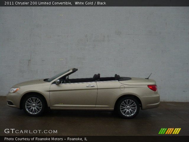 2011 Chrysler 200 Limited Convertible in White Gold
