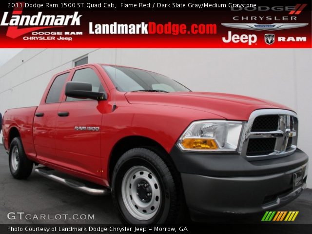 2011 Dodge Ram 1500 ST Quad Cab in Flame Red