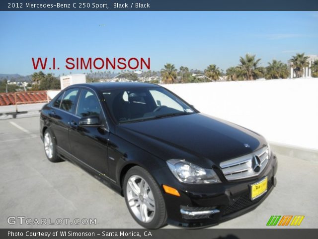 2012 Mercedes-Benz C 250 Sport in Black