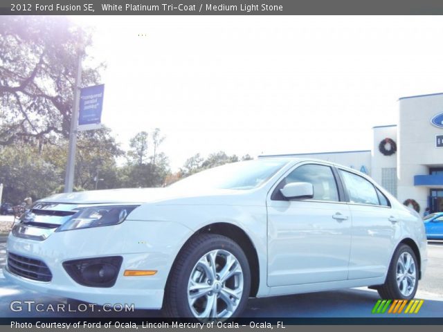 2012 Ford Fusion SE in White Platinum Tri-Coat