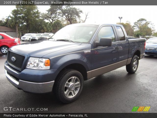 2005 Ford F150 XLT SuperCab in Medium Wedgewood Blue Metallic