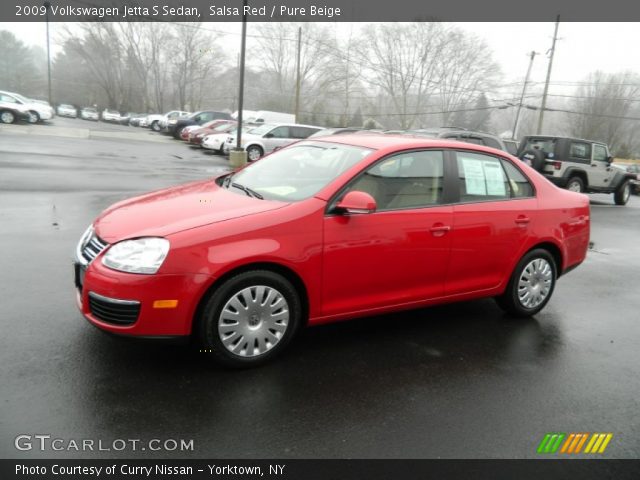 2009 Volkswagen Jetta S Sedan in Salsa Red