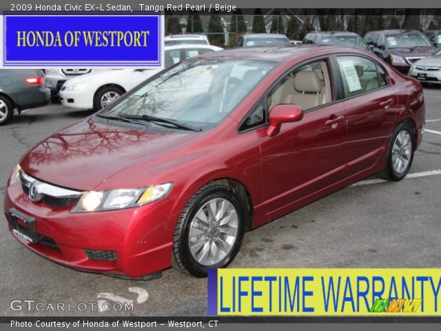 2009 Honda Civic EX-L Sedan in Tango Red Pearl