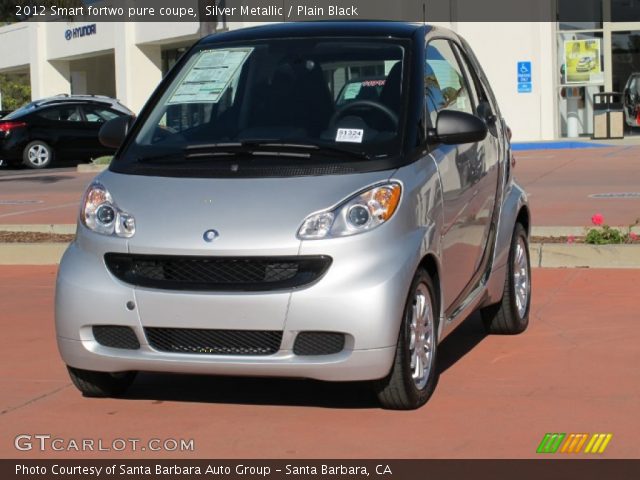 2012 Smart fortwo pure coupe in Silver Metallic