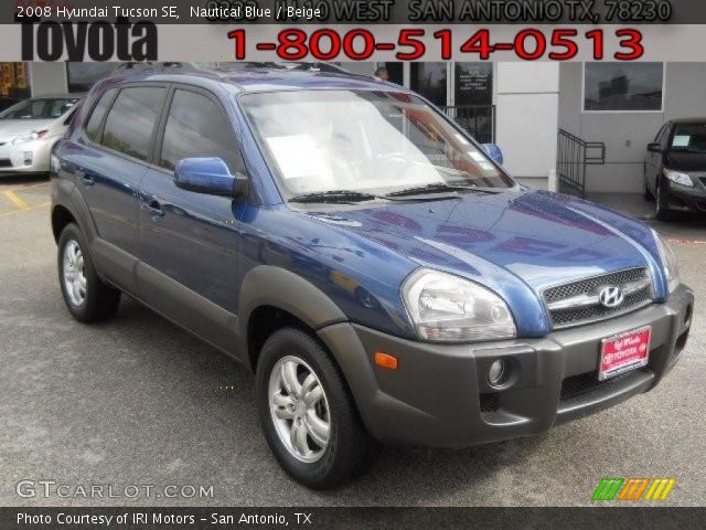 2008 Hyundai Tucson SE in Nautical Blue