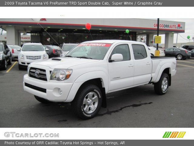 2009 Toyota Tacoma V6 PreRunner TRD Sport Double Cab in Super White