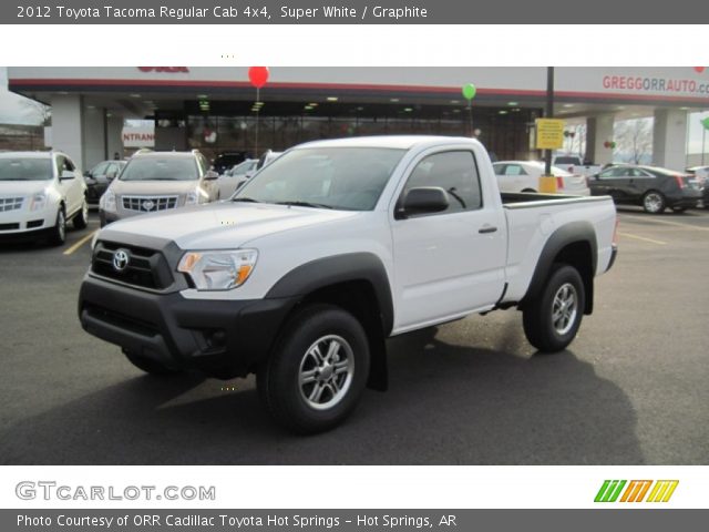2012 Toyota Tacoma Regular Cab 4x4 in Super White