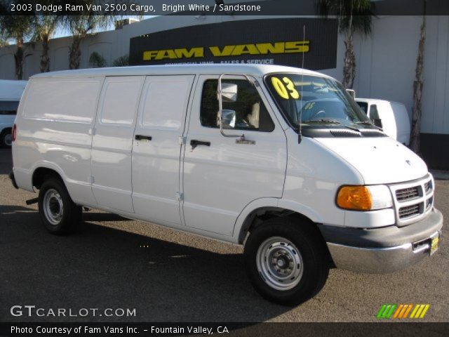 2003 Dodge Ram Van 2500 Cargo in Bright White