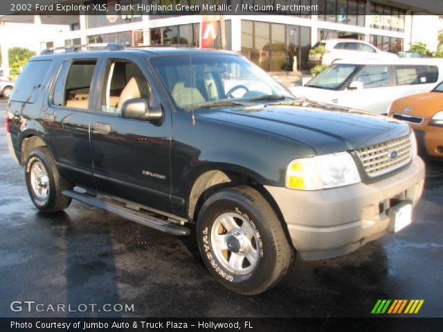 2002 Ford Explorer XLS in Dark Highland Green Metallic