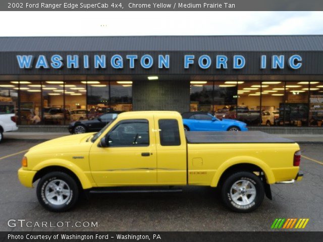 2002 Ford Ranger Edge SuperCab 4x4 in Chrome Yellow