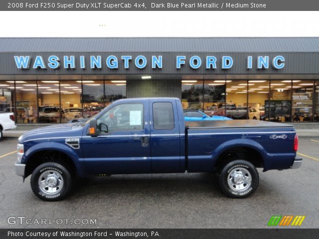 2008 Ford F250 Super Duty XLT SuperCab 4x4 in Dark Blue Pearl Metallic
