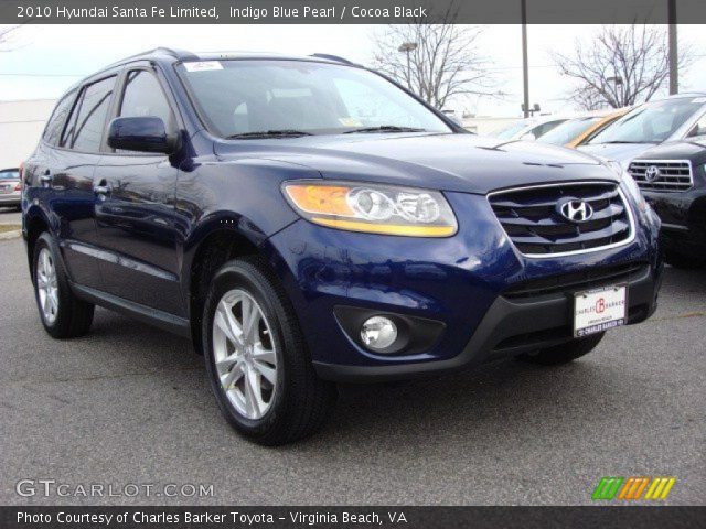 2010 Hyundai Santa Fe Limited in Indigo Blue Pearl
