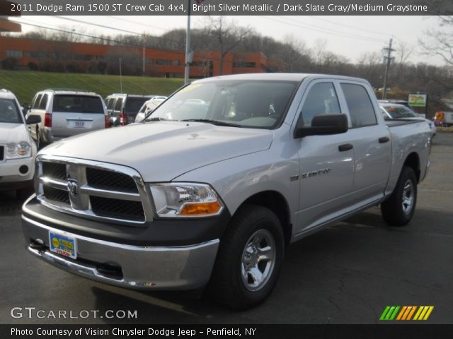 2011 Dodge Ram 1500 ST Crew Cab 4x4 in Bright Silver Metallic