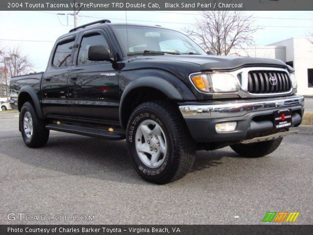 2004 Toyota Tacoma V6 PreRunner TRD Double Cab in Black Sand Pearl