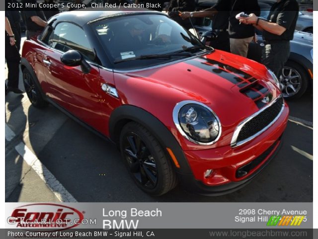 2012 Mini Cooper S Coupe in Chili Red