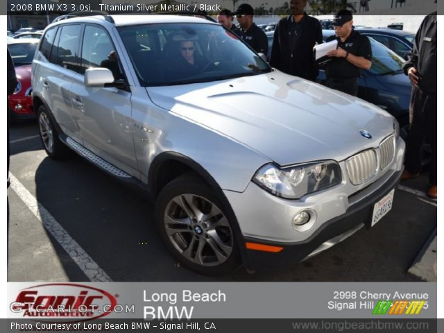 2008 BMW X3 3.0si in Titanium Silver Metallic
