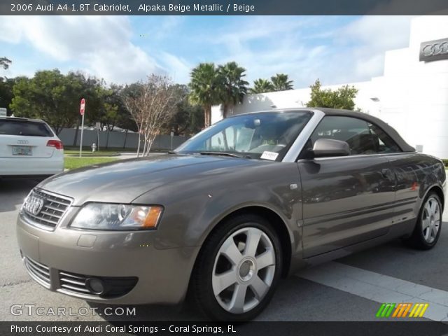 2006 Audi A4 1.8T Cabriolet in Alpaka Beige Metallic